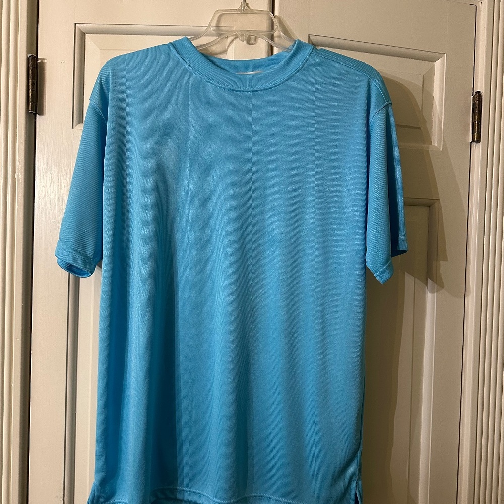 Daniel Ellissa || Cyan or Electric Blue || Size 2XL || Men's Short Sleeve Shirt
